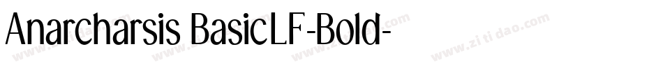Anarcharsis BasicLF-Bold字体转换